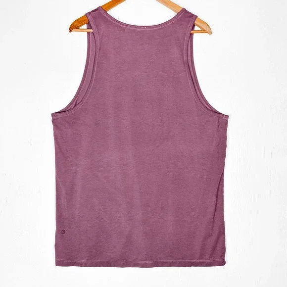 Lululemon Mens L The Fundamental Tank Top Breeze Dye Vintage Plum - Picture 2 of 5